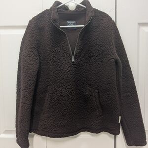 Abercrombie Sherpa Zip Pullover